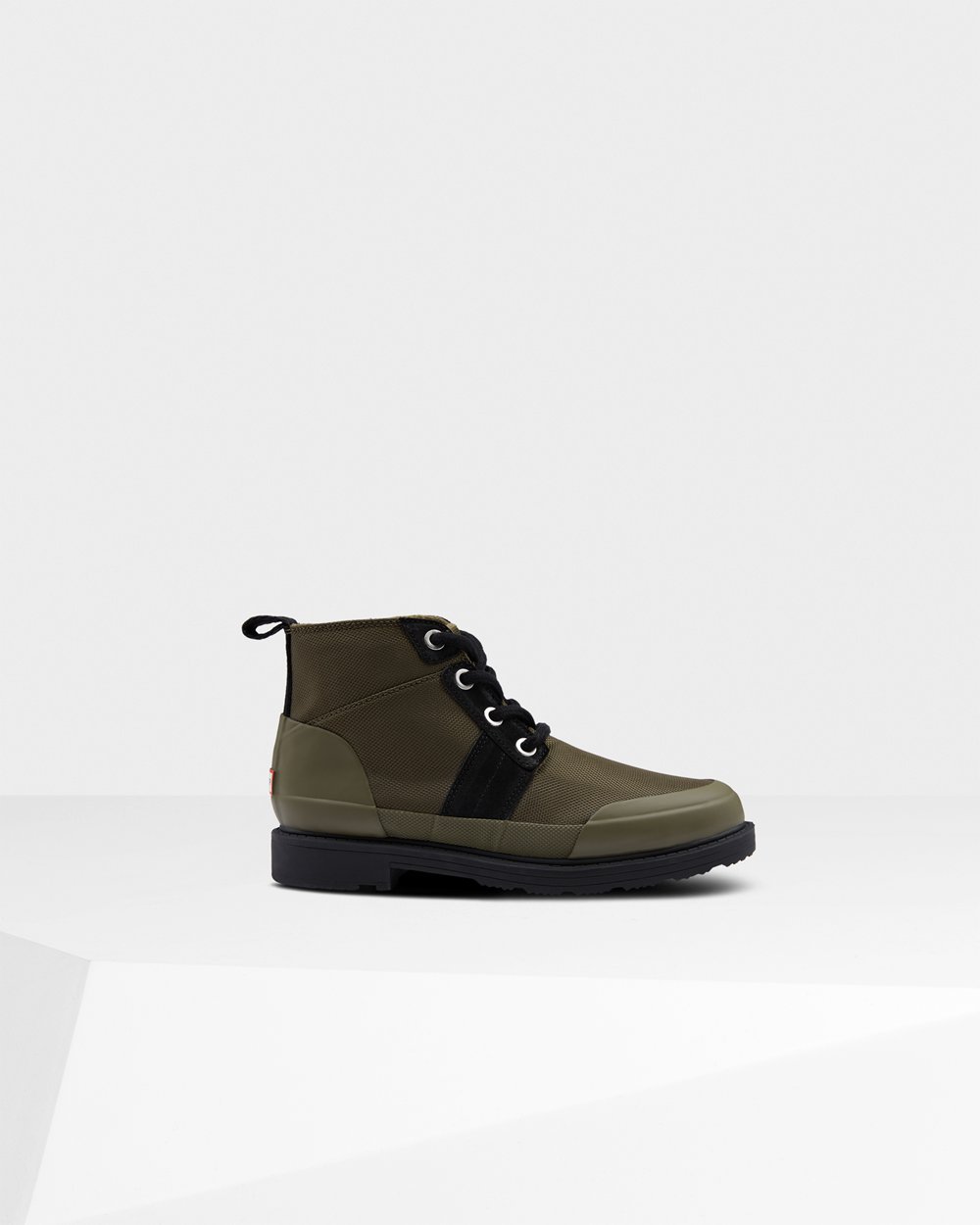 Botines Hunter Mujer - Original Insulated Commando - Negros/Verde Oliva - WYOMACR-49